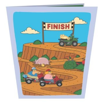 ATV Racer 3D Pop Up Card