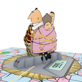 All Tied Up 3D Pop Up Card