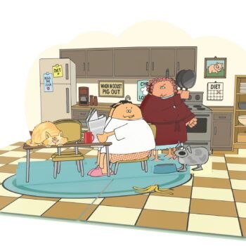 angry wife 3d pop up card (1)