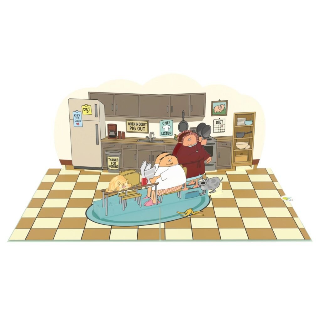 Angry Wife 3D Pop Up Card