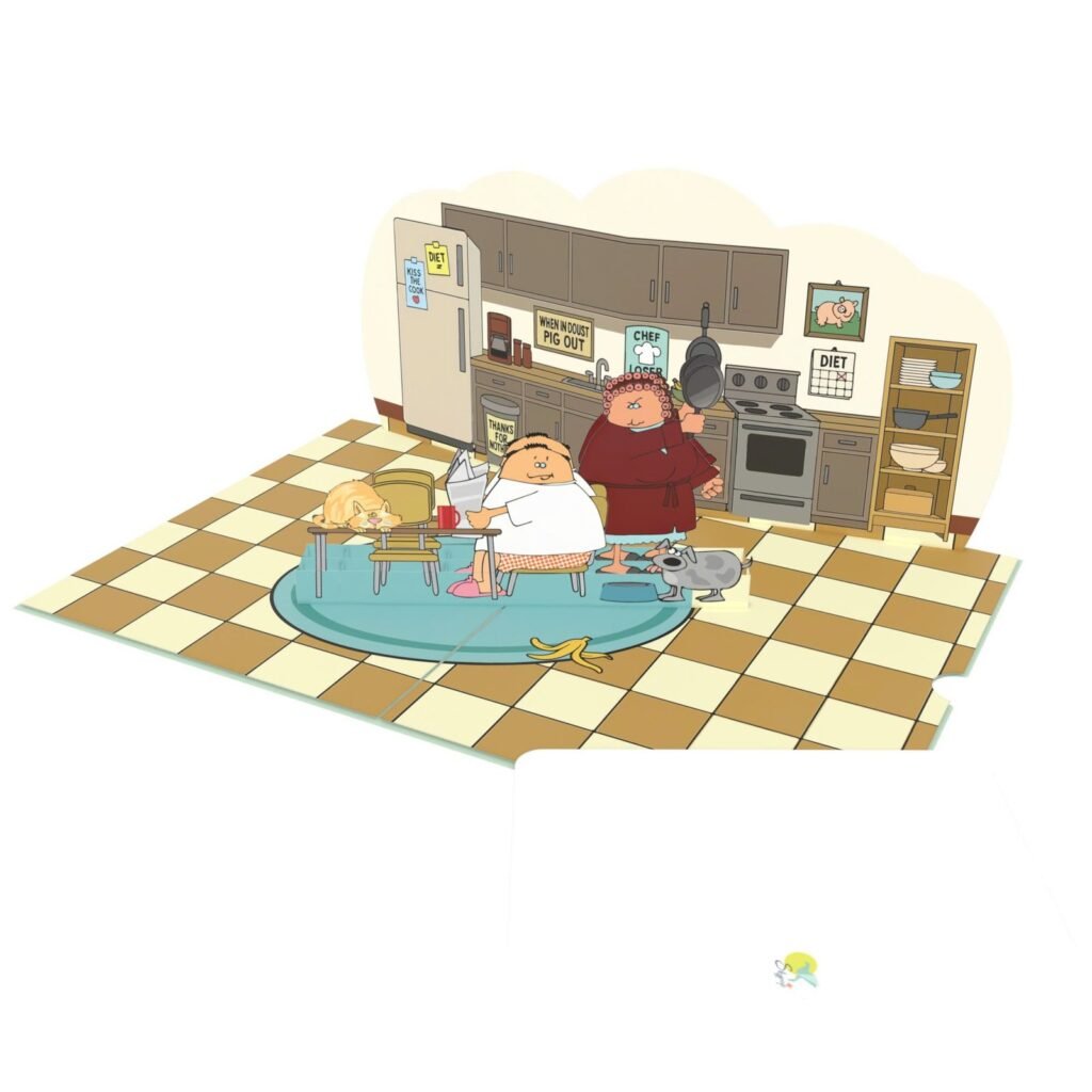 Angry Wife 3D Pop Up Card