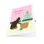 Black Cat Greeting Card