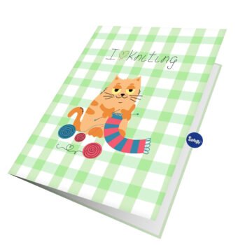 Cat Love Knitting Greeting Card