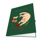 Cat with Sock Greeting Card