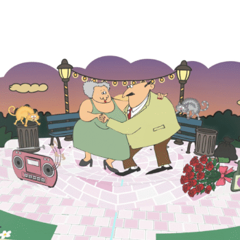 Dancing Couple 3D Pop Up Card