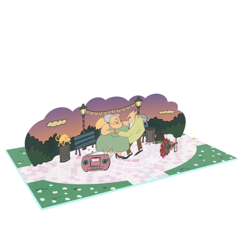 Dancing Couple 3D Pop Up Card