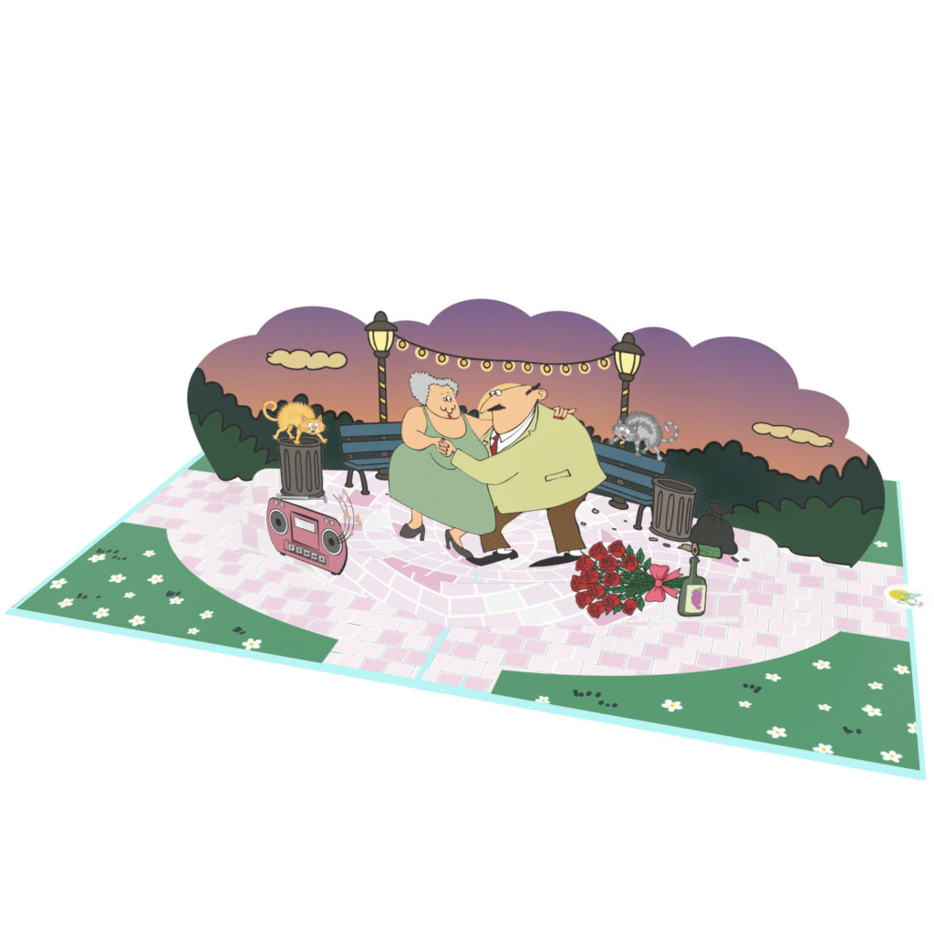 Dancing Couple 3D Pop Up Card