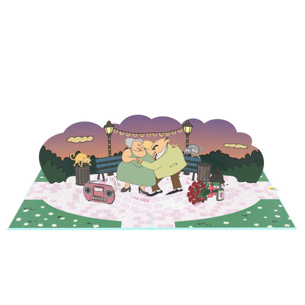 Dancing Couple 3D Pop Up Card