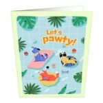 Dog Pool Summer Greeting Card