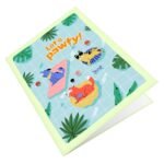 Dog Pool Summer Greeting Card