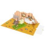 Drinking Wine Couple 3D Pop Up Card