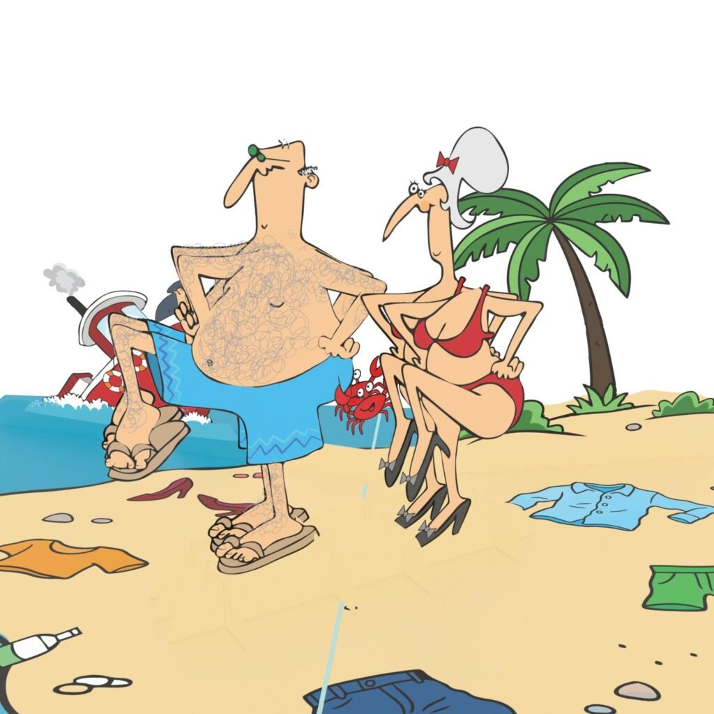 Excercise On Beach 3D Pop Up Card