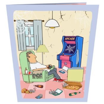 Game Addictor 3D Pop Up Card