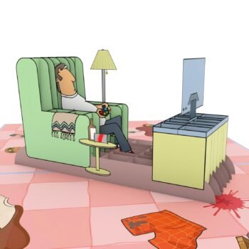 Game Addictor 3D Pop Up Card