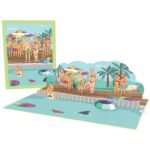 Gays Chatting 3D Pop Up Card – A Heartwarming Moment of Connection and Joy