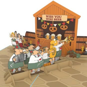German Band 3D Pop Up Card