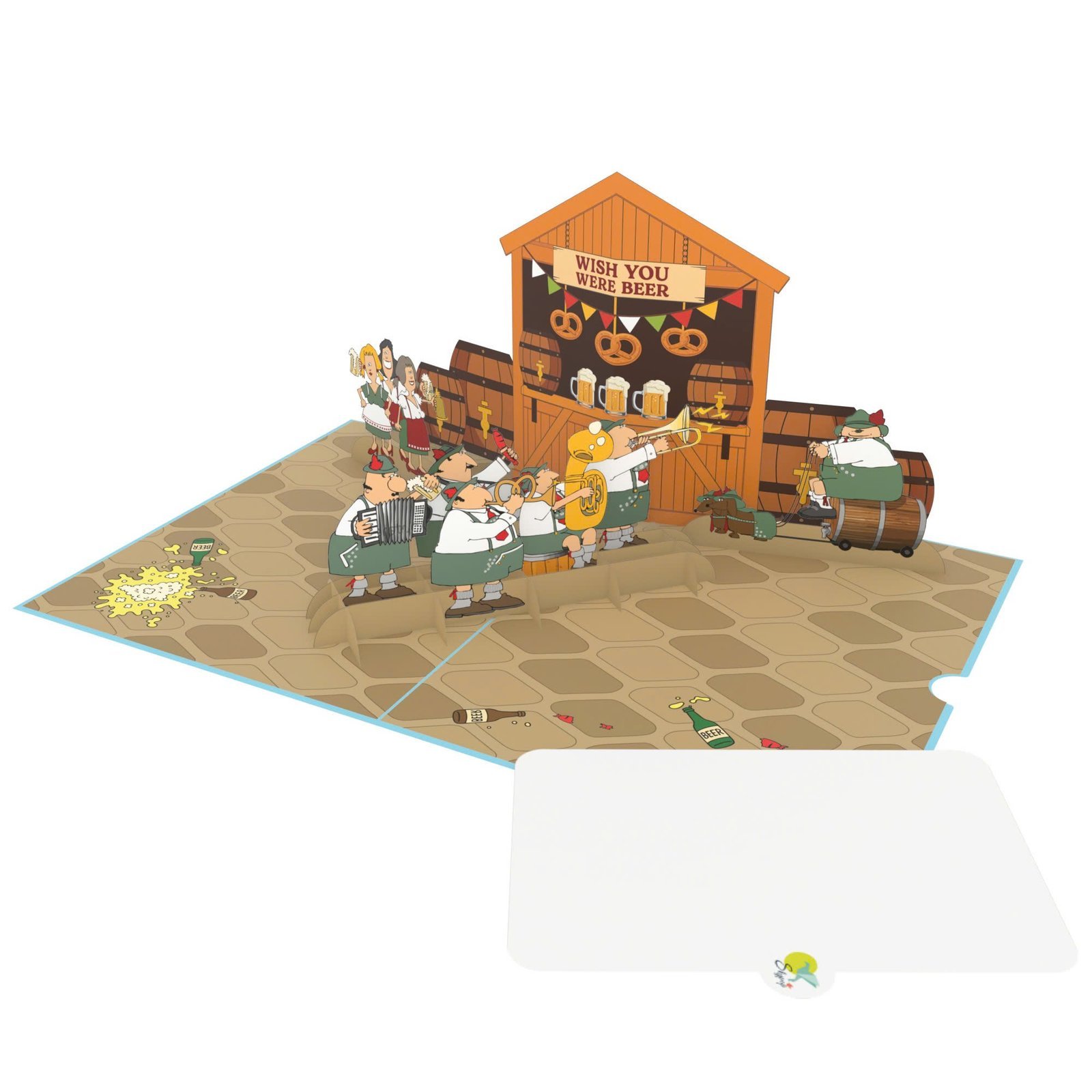 German Band 3D Pop Up Card German Band 3D Pop Up Card