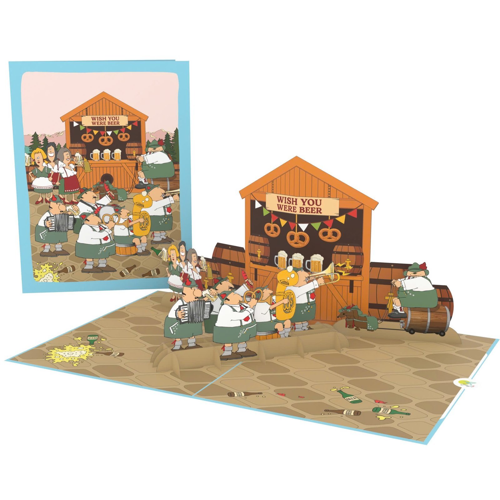 German Band 3D Pop Up Card German Band 3D Pop Up Card