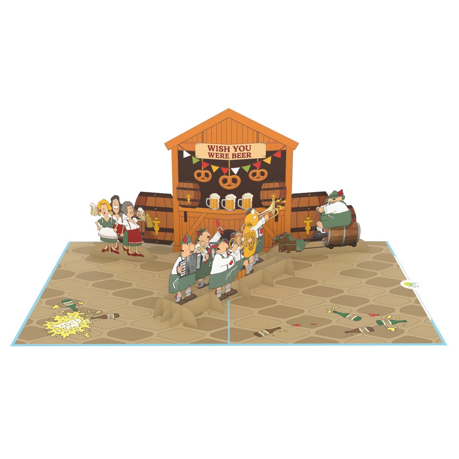 German Band 3D Pop Up Card German Band 3D Pop Up Card