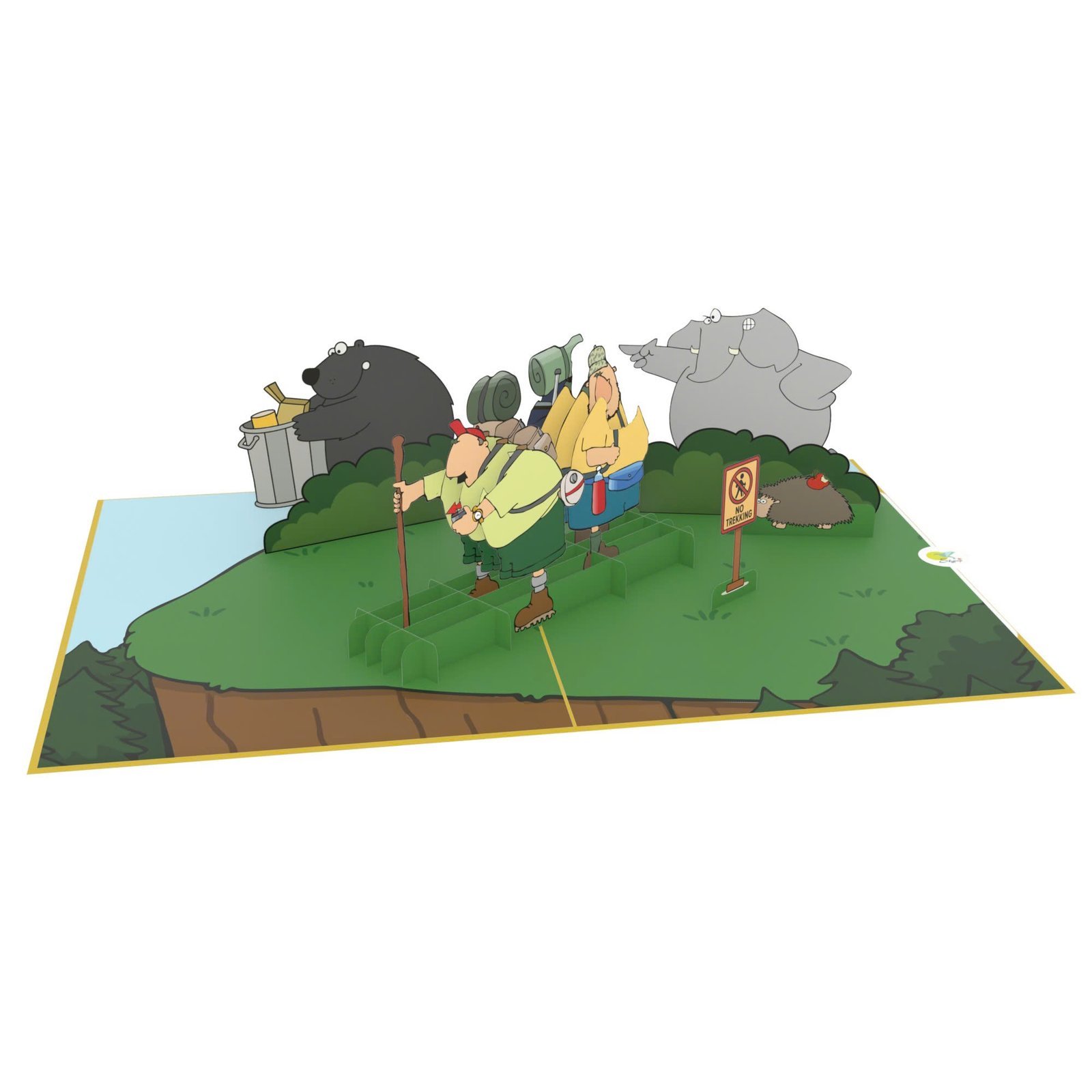 hikers 3d pop up card (5) Hikers 3D Pop Up Card