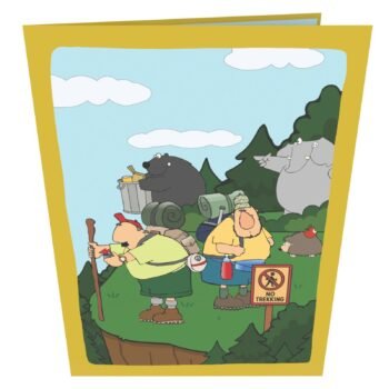 Hikers 3D Pop Up Card