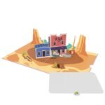 hill billy with pets 3d pop up card (4)