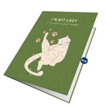 Lazily Cat Greeting Card