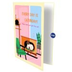 Lovely Cat Corner Greeting Card