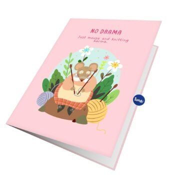 Mice Love Knitting Greeting Card