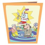 Money Vacuum 3D Pop Up Card