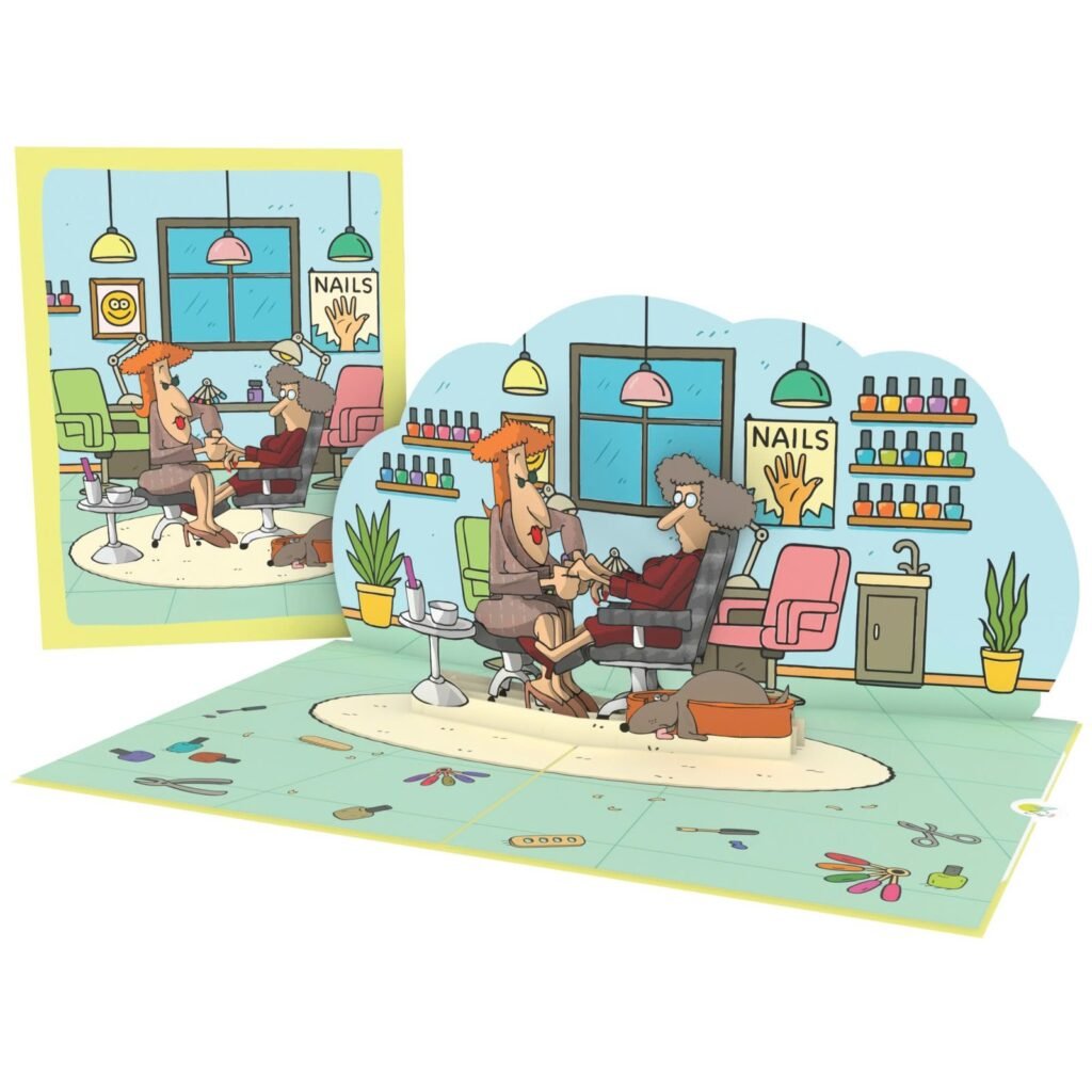 Nail Woman 3D Pop Up Card