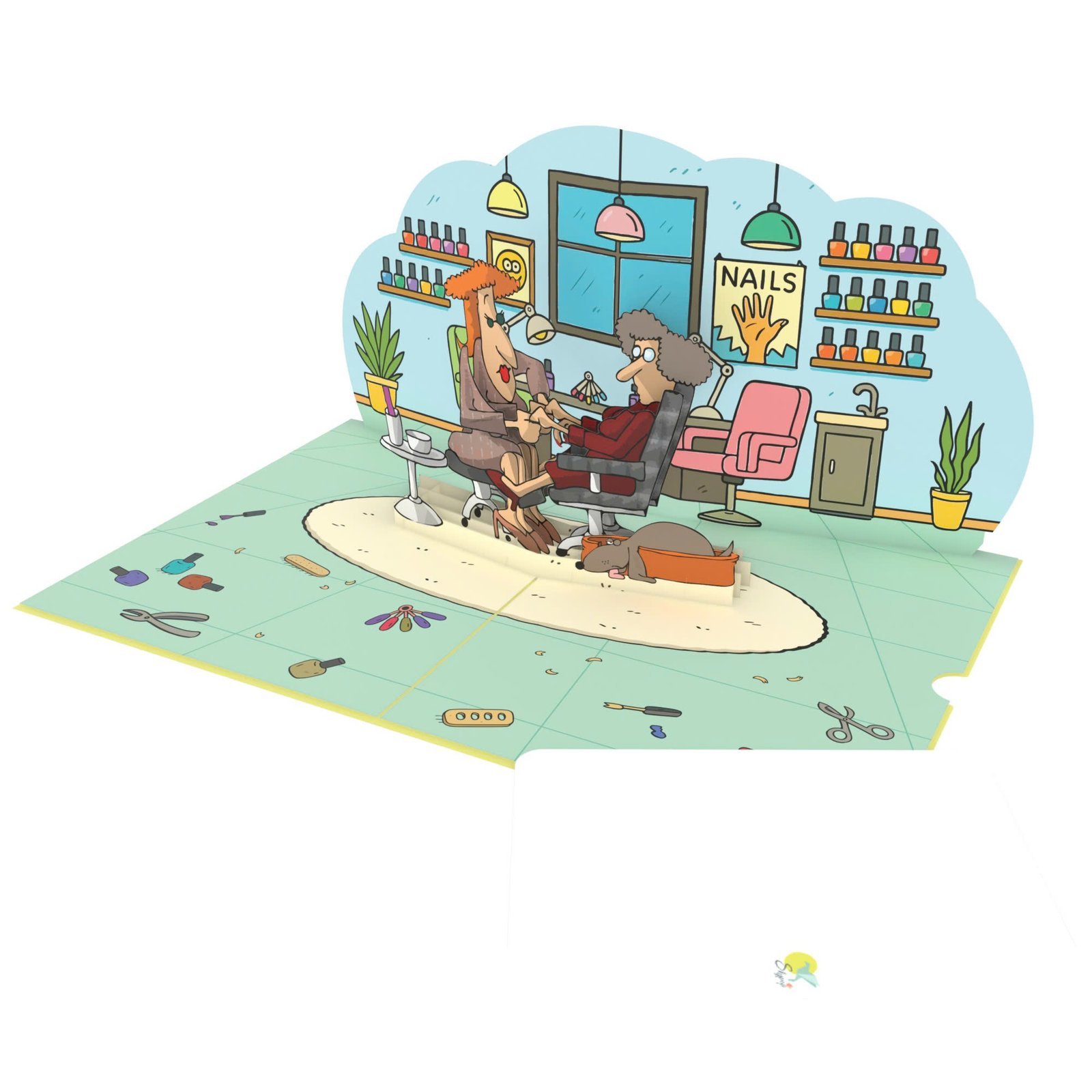 Nail Woman 3D Pop Up Card Nail Woman 3D Pop Up Card