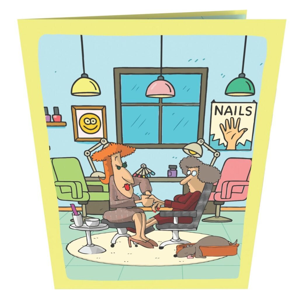 Nail Woman 3D Pop Up Card