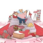 Newly Wed 3D Pop Up Card