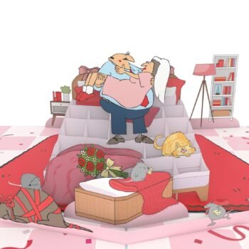 Newly Wed 3D Pop Up Card
