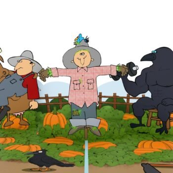 Pumpkin Scarecrow 3D Pop Up Card