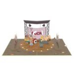 Rock Band 3D Pop Up Card