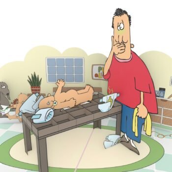 Stinky Diaper 3D Pop Up Card