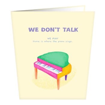 The Piano Sings Greeting Card