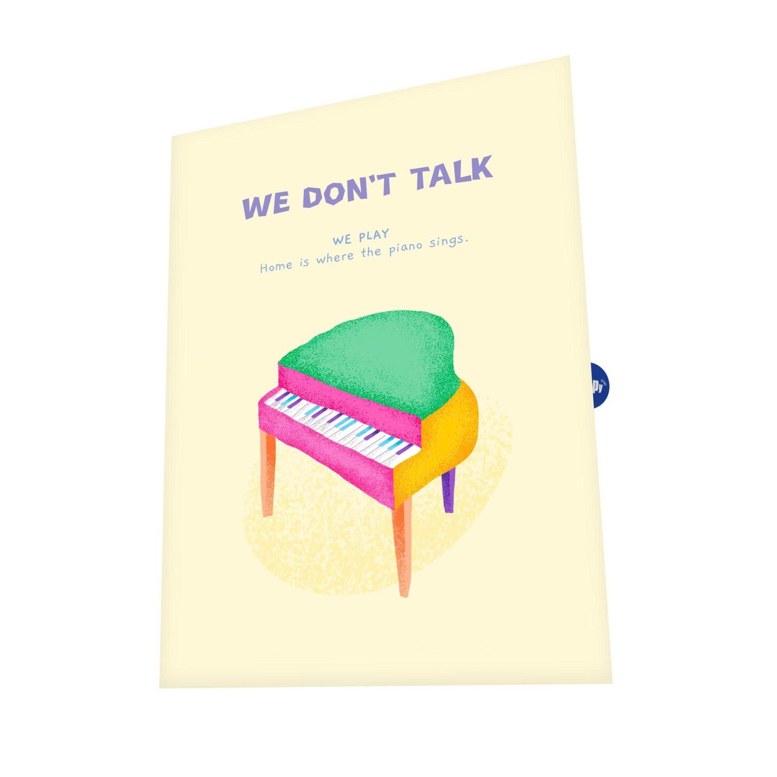 the piano sings greeting card (3) The Piano Sings Greeting Card