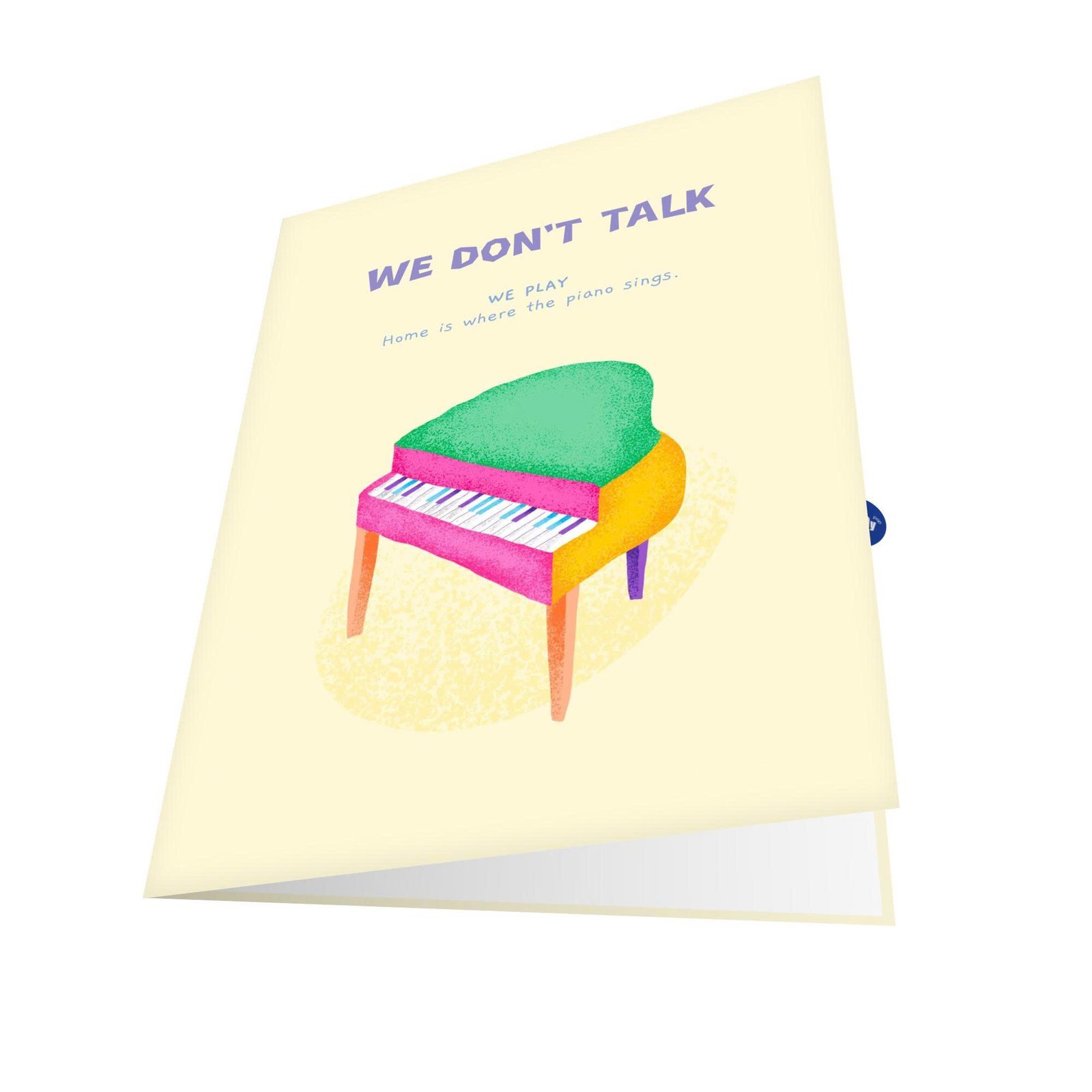 The Piano Sings Greeting Card The Piano Sings Greeting Card