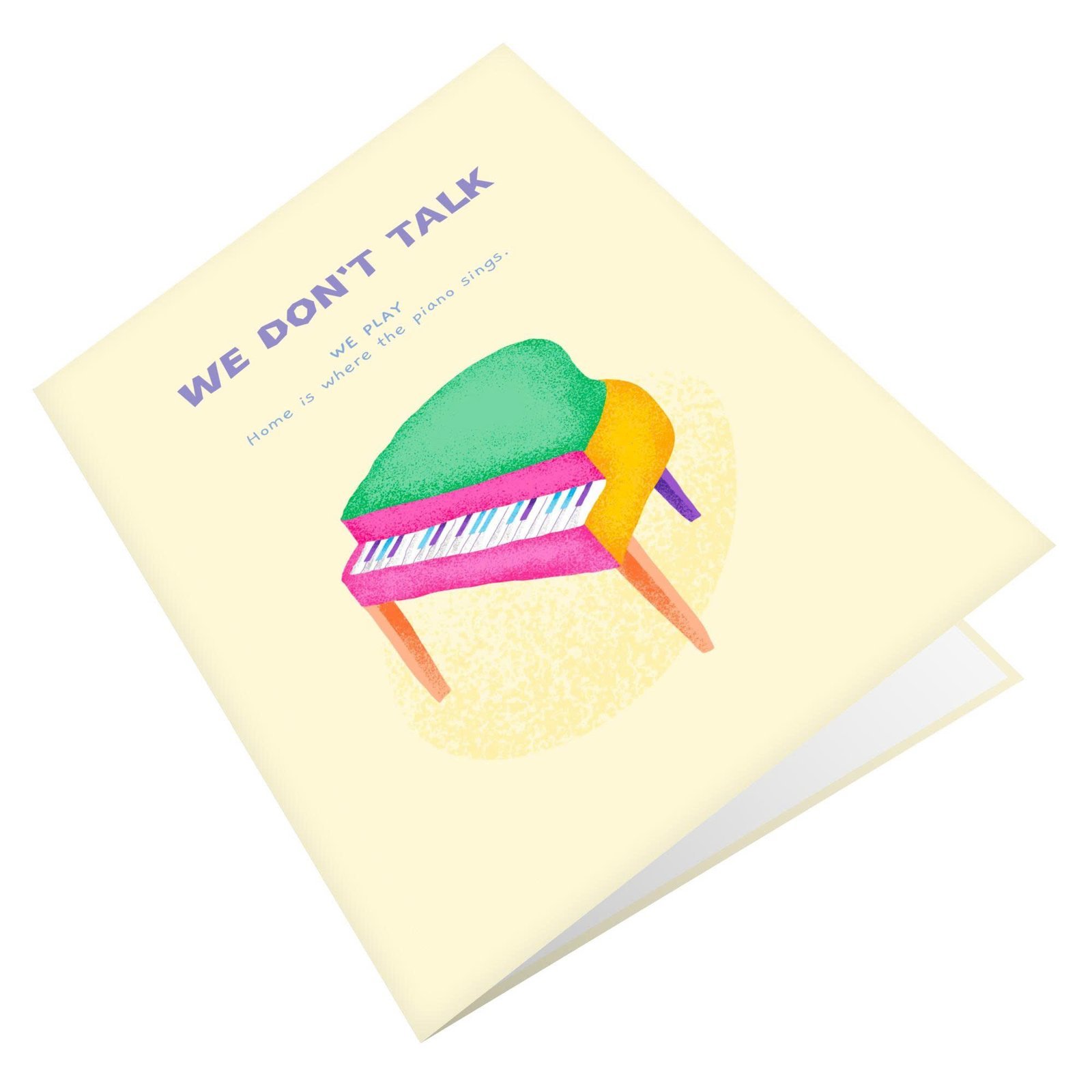 The Piano Sings Greeting Card The Piano Sings Greeting Card