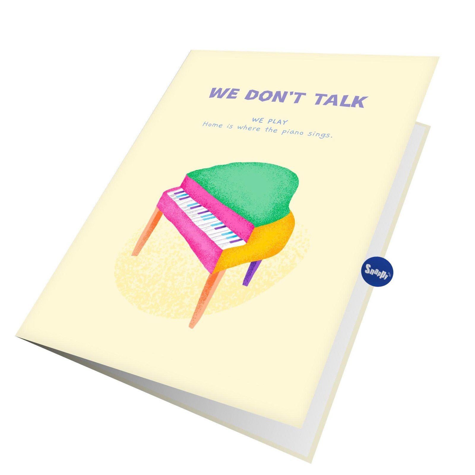 The Piano Sings Greeting Card The Piano Sings Greeting Card