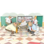 Toilet Man 3D Pop Up Card