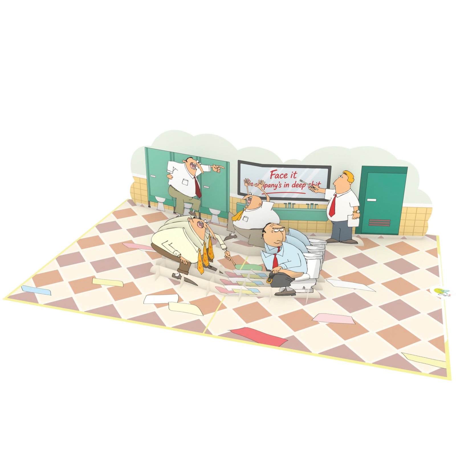 Toilet Man 3D Pop Up Card Toilet Man 3D Pop Up Card