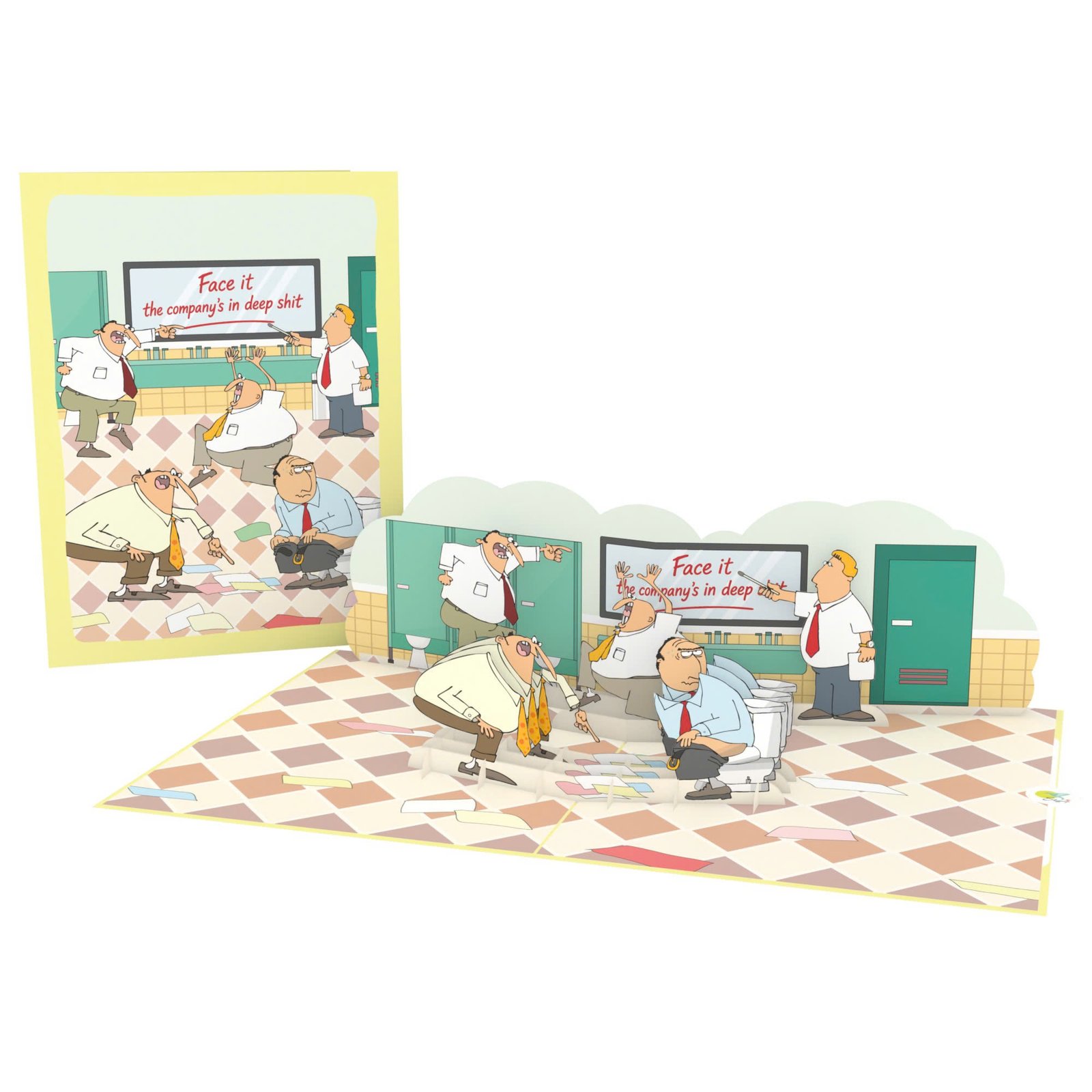 Toilet Man 3D Pop Up Card Toilet Man 3D Pop Up Card