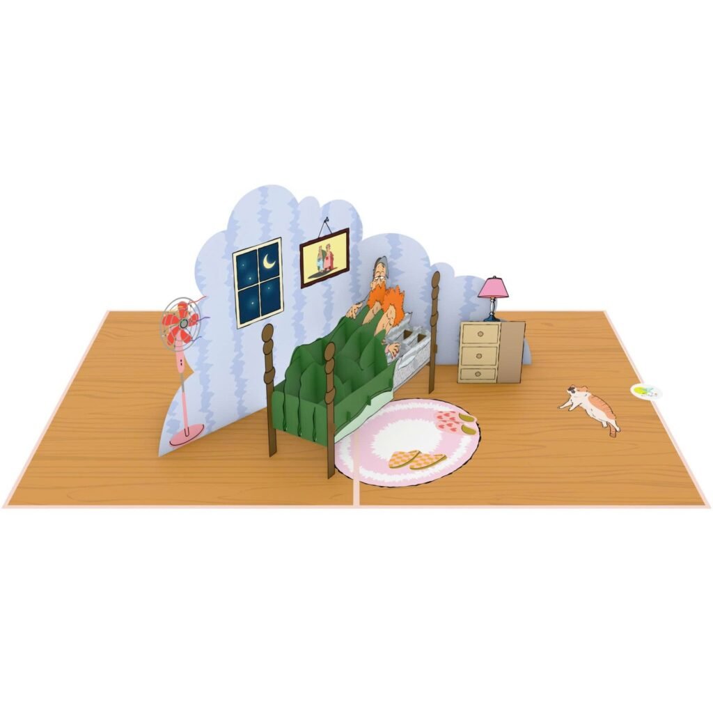 Wake Up My Lioness 3D Pop Up Card