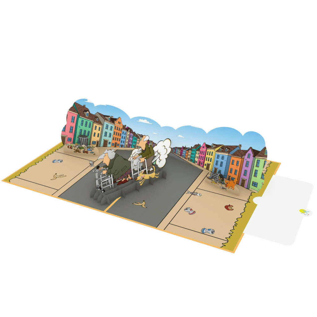 Walker Racers 3D Pop Up Card