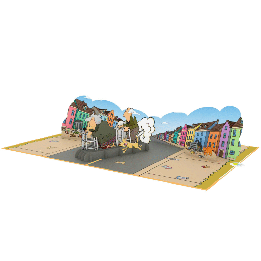 Walker Racers 3D Pop Up Card