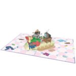 Watching TV Man 3D Pop Up Card